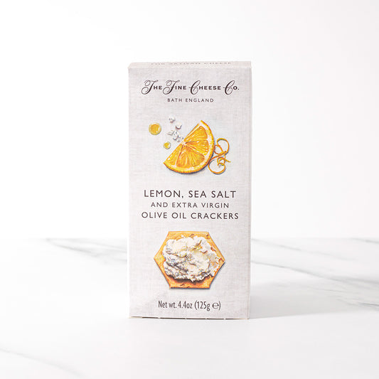 The Fine Cheese Company Lemon Sea Salt and Extra Virgin Olive Oil crackers