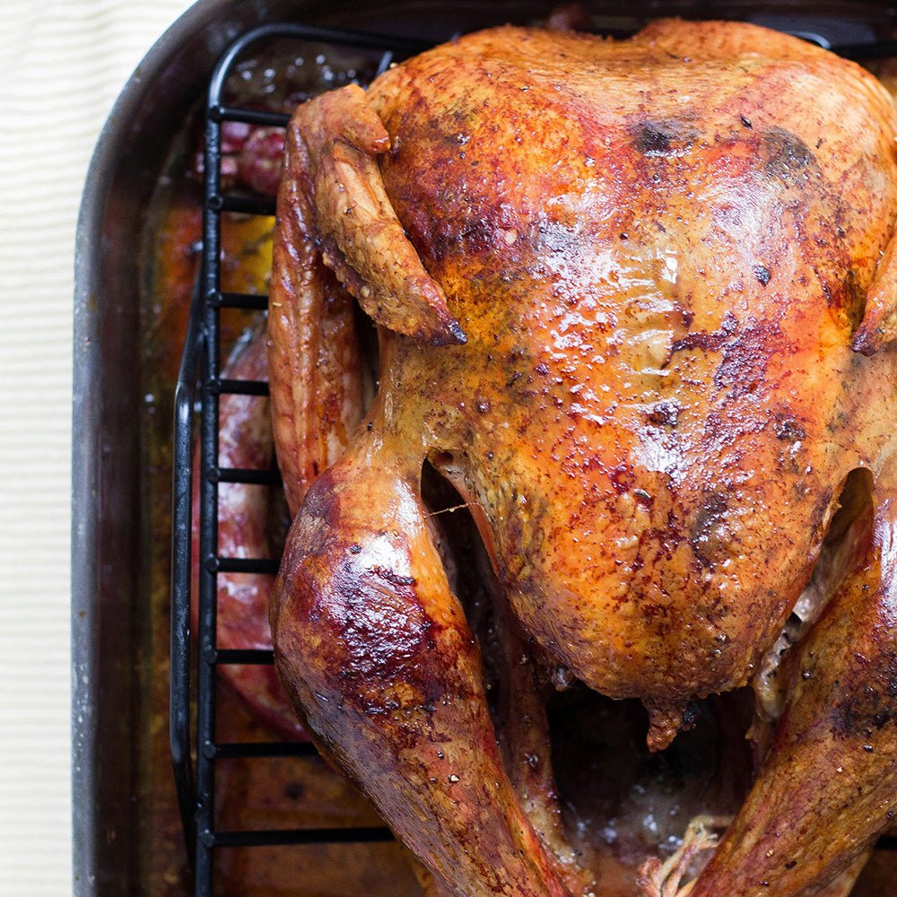 Closeup of Organic Roasted Turkey